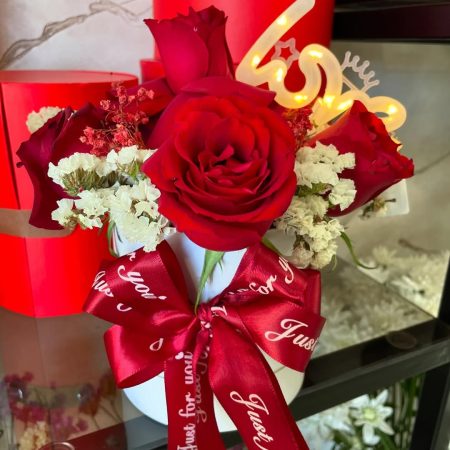 🌹❤️#fleurs #love #box #rouge #fleursrouges🌺 #explorer #monastir